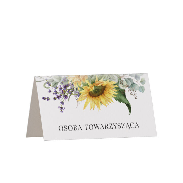 Winietka weselna Sunflower & Lavender