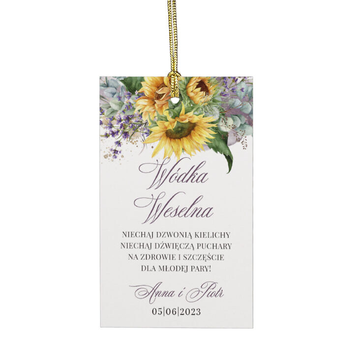 Zawieszka na alkohol Sunflower & Lavender
