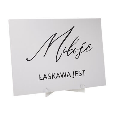 Tabliczki A4 "Hymn o miłości" w1 komplet 16 sztuk
