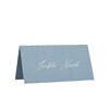 Winietka z białym drukiem acqua dusty blue