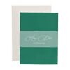 Zaproszenia ślubne folder skos english green egzotyczny liść