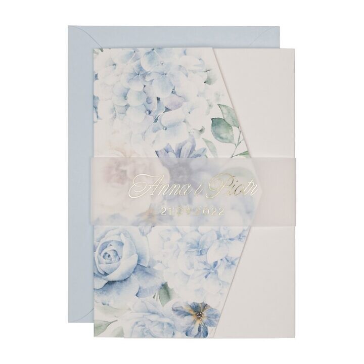 Zaproszenia ślubne klasyczny folder boho w24