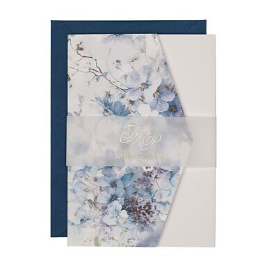 Zaproszenia ślubne klasyczny folder boho w35
