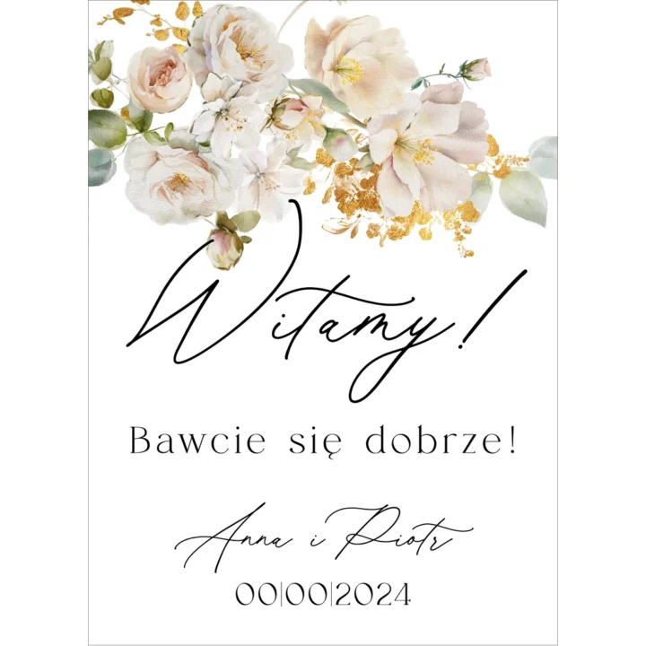Tablica powitalna Misty w100, rozmiar do wyboru