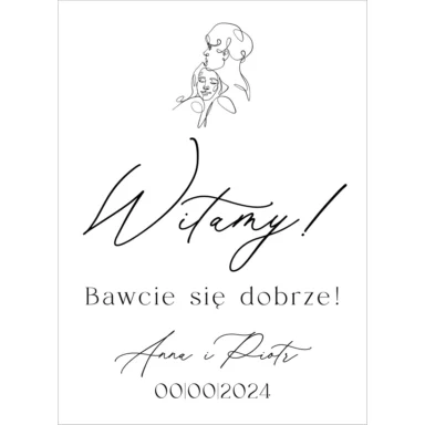 Tablica powitalna Misty w102, rozmiar do wyboru