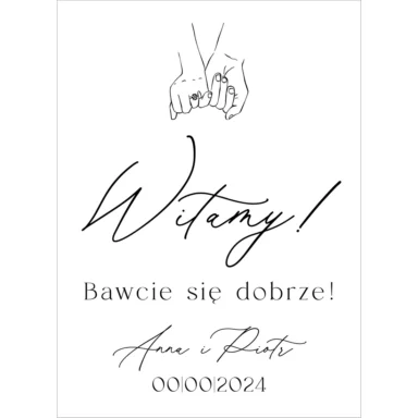 Tablica powitalna Misty w104, rozmiar do wyboru