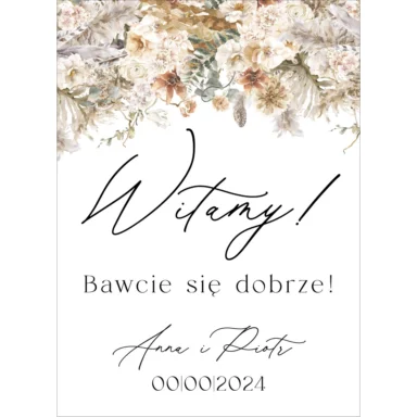 Tablica powitalna Misty w2, rozmiar do wyboru