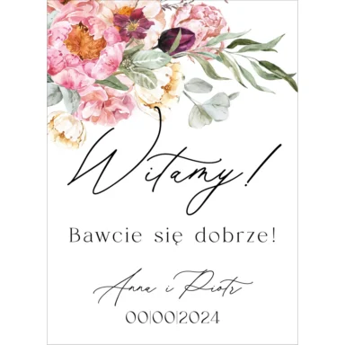 Tablica powitalna Misty w23, rozmiar do wyboru