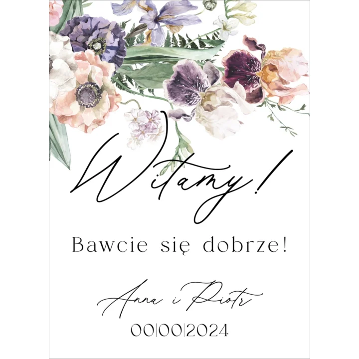 Tablica powitalna Misty w26, rozmiar do wyboru