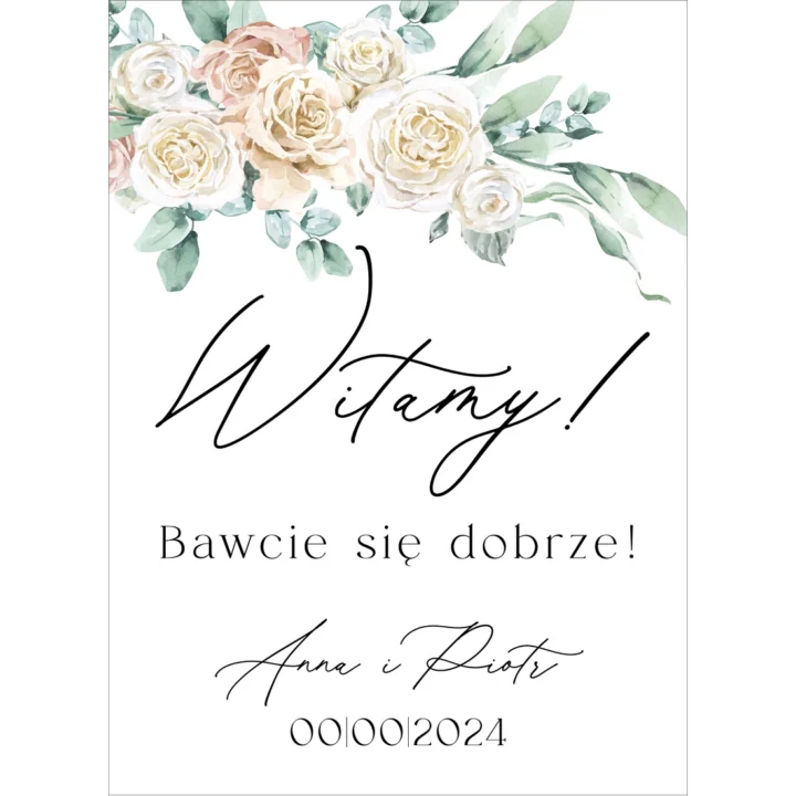 Tablica powitalna Misty w27, rozmiar do wyboru