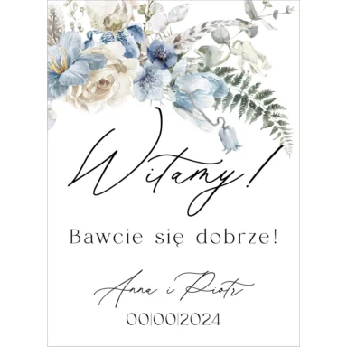 Tablica powitalna Misty w36, rozmiar do wyboru
