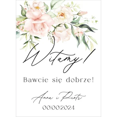 Tablica powitalna Misty w42, rozmiar do wyboru