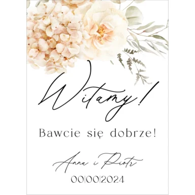 Tablica powitalna Misty w47, rozmiar do wyboru