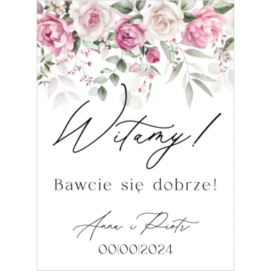 Tablica powitalna Misty w49, rozmiar do wyboru