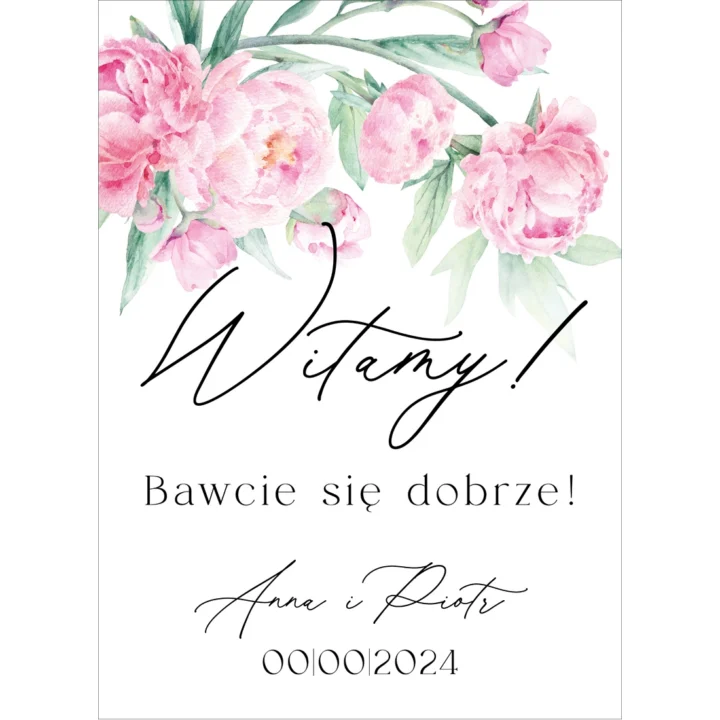 Tablica powitalna Misty w51, rozmiar do wyboru