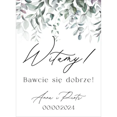 Tablica powitalna Misty w65, rozmiar do wyboru