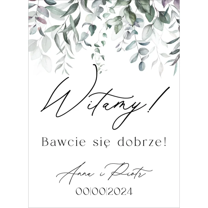 Tablica powitalna Misty w65, rozmiar do wyboru