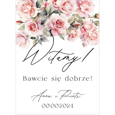 Tablica powitalna Misty w67, rozmiar do wyboru