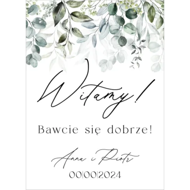 Tablica powitalna Misty w69, rozmiar do wyboru