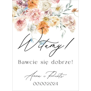 Tablica powitalna Misty w7, rozmiar do wyboru