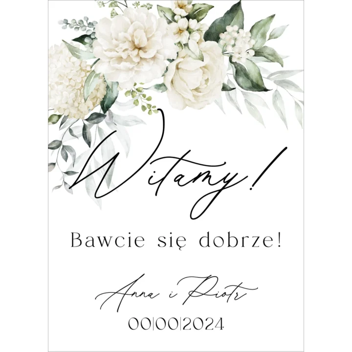 Tablica powitalna Misty w72, rozmiar do wyboru