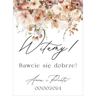 Tablica powitalna Misty w92, rozmiar do wyboru