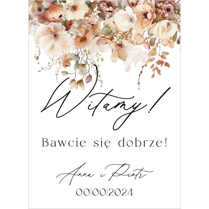 Tablica powitalna Misty w92, rozmiar do wyboru
