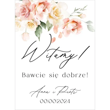 Tablica powitalna Misty w97, rozmiar do wyboru