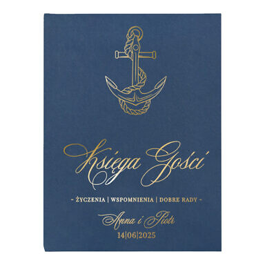 Księga gości złota kotwica
