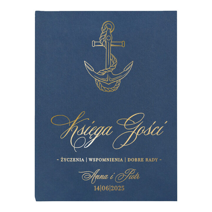 Księga gości złota kotwica