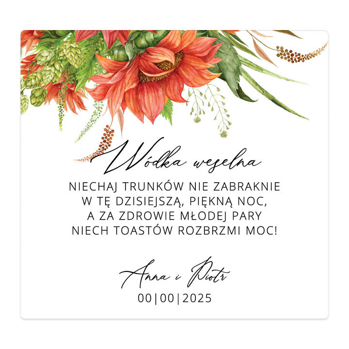 Naklejki na alkohol Autumn