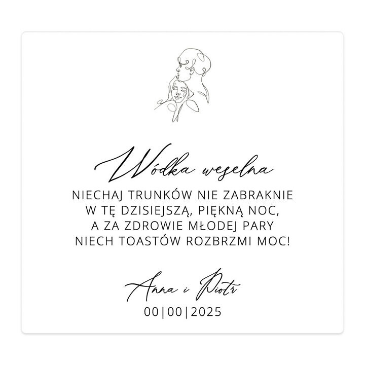 Naklejki na alkohol Misty w102