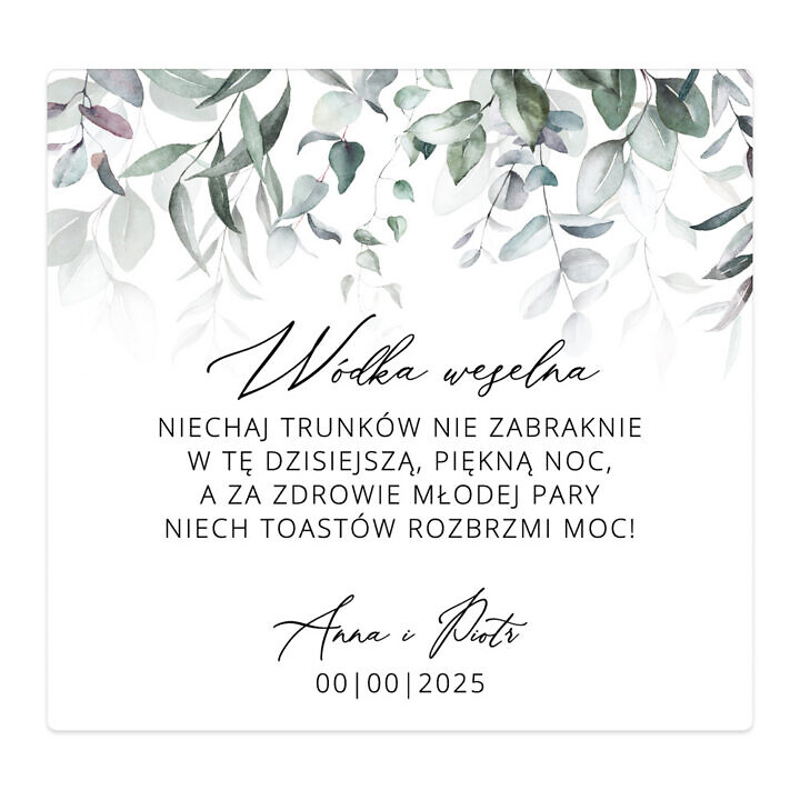 Naklejki na alkohol Misty w65