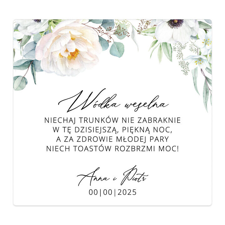 Naklejki na alkohol White