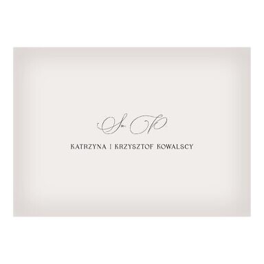 personalizacja na froncie koperty