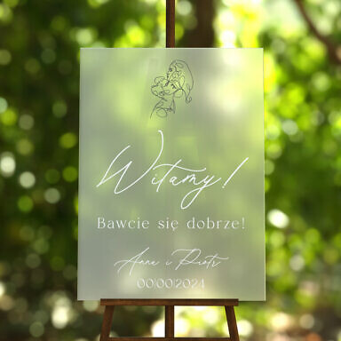 Tablica powitalna szroniona Misty w105, rozmiar do wyboru