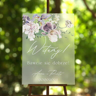 Tablica powitalna szroniona Misty w13, rozmiar do wyboru