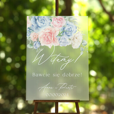 Tablica powitalna szroniona Misty w39, rozmiar do wyboru