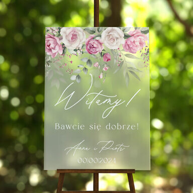 Tablica powitalna szroniona Misty w49, rozmiar do wyboru