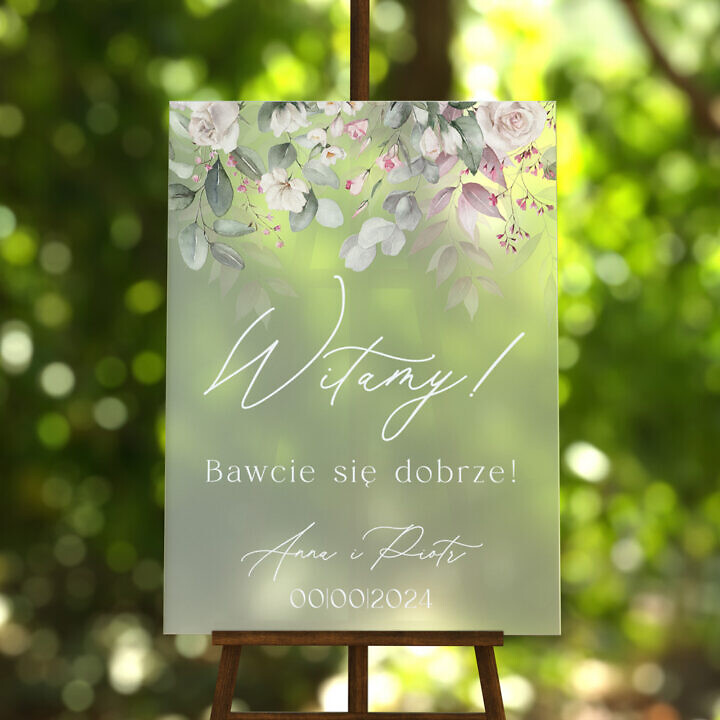Tablica powitalna szroniona Misty w50, rozmiar do wyboru