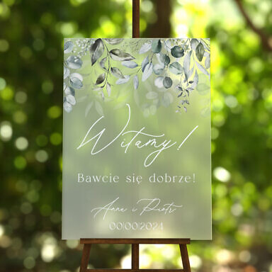 Tablica powitalna szroniona Misty w69, rozmiar do wyboru